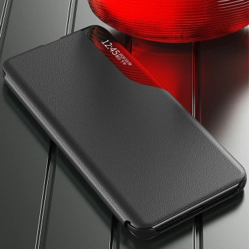Eco Leather View Case für Samsung Galaxy S23 Plus mit Klappständer blau