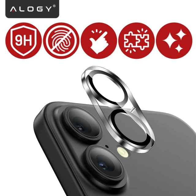 Szkło Ochronne na Obiektyw Aparatu do Apple iPhone 17, Wzmocnione i Odporne na Zarysowania, Precyzyjnie Dopasowane, Alogy Lens Protector Pro+™ – Przezroczyste