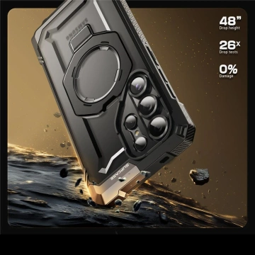Etui für Samsung Galaxy S25 Ultra Supcase UB Grip Mag MagSafe Schwarz