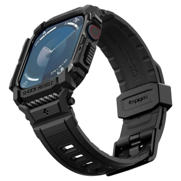 Hülle Spigen Rugged Armor „pro“ für Apple Watch 10 (42 mm) Mattschwarz