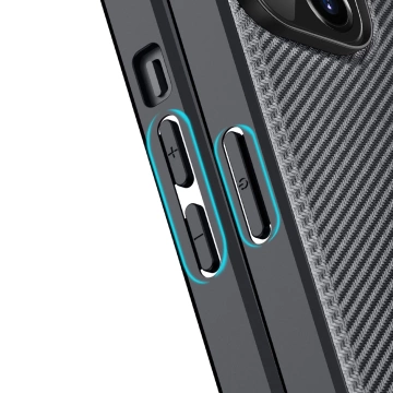 Dux Ducis Fino Schutzhülle mit Nylonüberzug iPhone 14 Plus schwarz