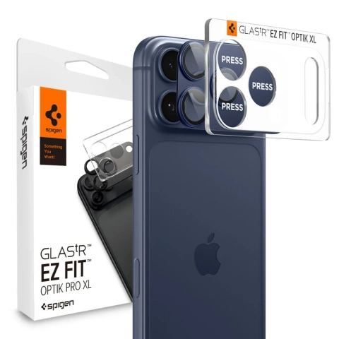 Osłona Aparatu do iPhone 17 Pro Spigen Optik Pro XL EZ Fit Blue