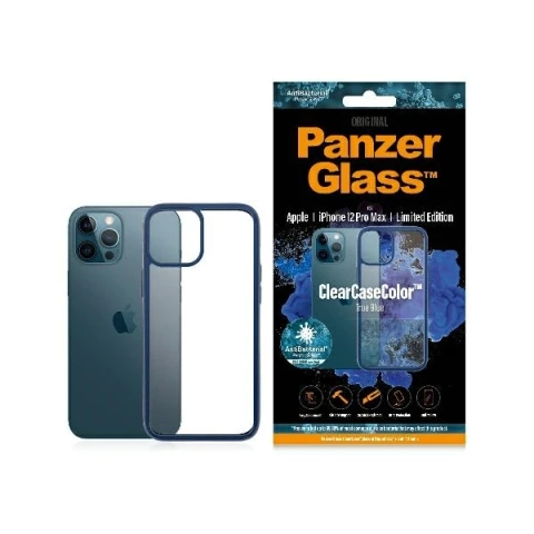 Etui PanzerGlass ClearCase do iPhone 12 Pro Max True Blue AB