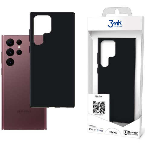 Odporne Etui obudowa 3mk Matt Case do Samsung Galaxy S22 Ultra Black