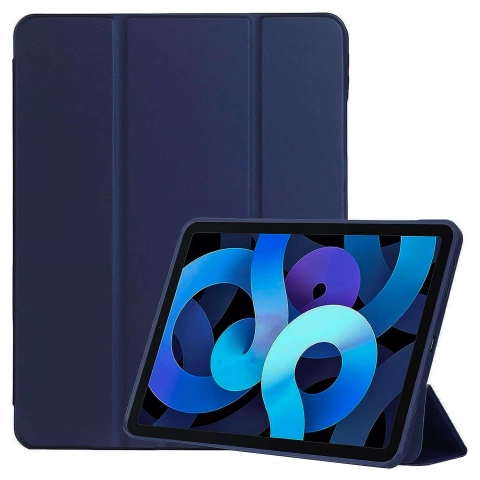 Etui do Apple iPad 10.2" 9/8/7 Gen (2021/2020/2019), Ochronne Smart Case z Klapką i Podstawką, Odporne TPU, Wzmocnione Narożniki, Alogy BookGuard™ – Granatowe
