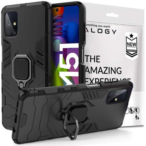 Etui Alogy Stand Ring Armor do Samsung Galaxy M51 czarne