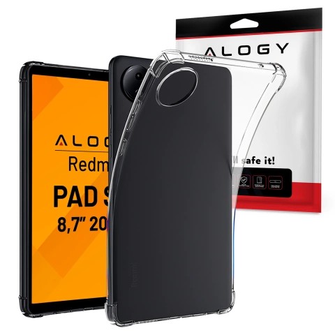 Etui do Redmi Pad SE 8.7" Przezroczyste, Ochronne, Hybrydowe, Wzmocnione Narożniki, Smukłe i Lekkie, Alogy FlexiShield™ ShockProof Case