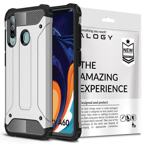 Etui Alogy Hard Armor do Samsung Galaxy A60/M40 srebrne