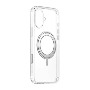 Etui ochronne do iPhone 16 Baseus SkyRing 360° MagSafe + stojak (przezroczyste)