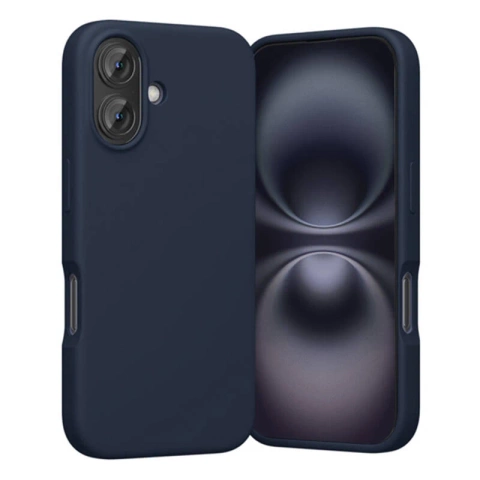 Etui ochronne do iPhone 16 Plus Vention MagSafe silikon niebieskie granatowe