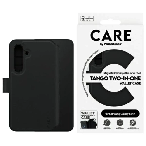 Etui do Samsung Galaxy S24+ CARE by PanzerGlass Feature Tango Wallet 2w1 Czarny