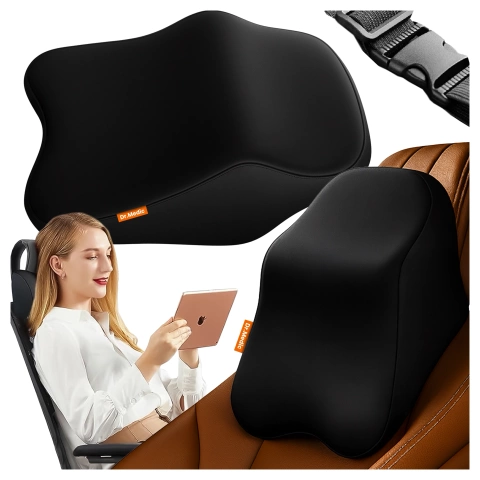 Poduszka do Samochodu pod Głowę Kark Szyję DR.MEDIC ErgoNeck™ Ergonomiczna poduszka na fotel zagłówek krzesło gamingowa do biura auta dla kierowcy pasażera