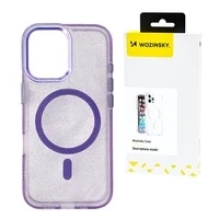 Etui Wozinsky Glitter Case z Mag Safe na Samsung Galaxy S25 Ultra - fioletowe z brokatem Etui Glitter Case MagSafe skutecznie ochroni Twój smartfon przed uszkodzeniami – przeszedł aż 5000 testów upadku! Wyjątkowo przemyślany design nie tylko chroni, ale r