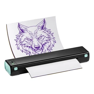 Przenośna drukarka etykiet Phomemo Tattoo czarno-zielona