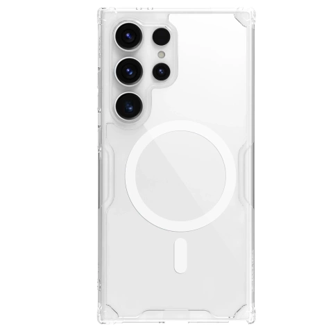 Etui Nillkin Nature Pro pancerne z magnetycznym ringiem do Samsung Galaxy S24 Ultra - białe