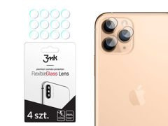 4x Szkło 3mk Flexible Glass na kamerę obiektyw Apple iPhone 11 Pro