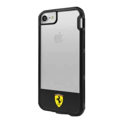 Etui na telefon Ferrari Hardcase iPhone 7/8 /SE 2020 / SE 2022 transparent black