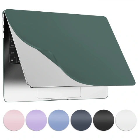 Etui do Apple Macbook Air 15 2023-2025 (M2/M3/M4) – elastyczna, matowa obudowa ochronna, lekka i odporna – Alogy AirGuard™ Zielony