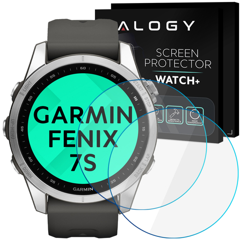 2x Szkło Hartowane ochronne na zegarek Garmin Fenix 7S Alogy Screen Protector Watch+