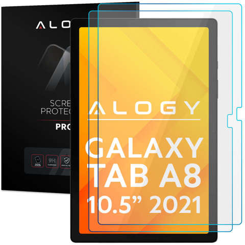 2x Szkło hartowane Alogy szybka na ekran do Samsung Galaxy Tab A8 10.5" 2021