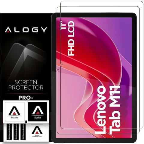 2x Szkło hartowane do Lenovo Tab M11 10.95" TB330FU/TB330XU/TB331FC na tablet ekran Alogy Screen Protector Pro+ 9H