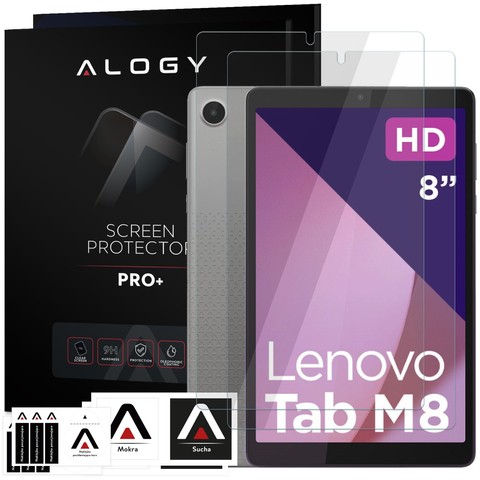 2x Szkło hartowane do Lenovo Tab M8 (2/3/4gen.) TB300, TB8506, TB8705, TB8505 Alogy na ekran