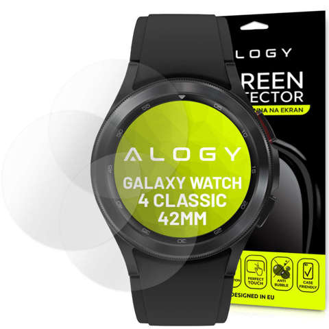 3x Folia hydrożelowa Alogy Hydrogel do Samsung Galaxy Watch 4 Classic 42mm