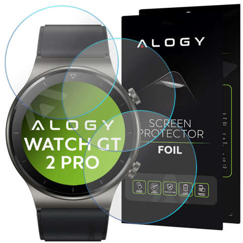 3x Folia hydrożelowa ochronna na ekran Alogy Hydrogel do Huawei Watch GT 2 Pro