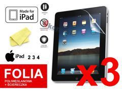 3x Folia ochronna na ekran do iPad 2, 3, 4