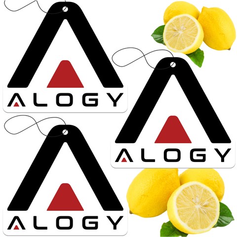 3x Zawieszka zapachowa samochodowa zapach do samochodu auta Alogy odświeżacz powietrza samochodowy Lemon [3szt.]