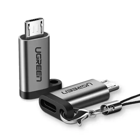 Adapter UGREEN przejściówka z USB Typ C na micro USB szary (50590)