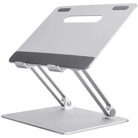 Aluminiowa podstawka stolik stojak pod laptopa Mozos LS2-ALU Srebrna