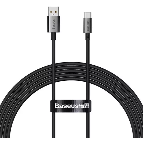 BASEUS kabel USB A do Typ C PD 100W 2m czarny P10320102114-02