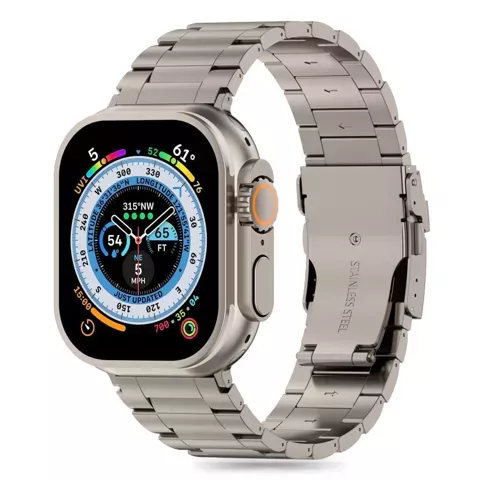 Bransoleta Stainless Pro do Apple Watch 4 / 5 / 6 / 7 / 8 / 9 / Ultra 1 / 2 (42 / 44 / 45 / 49 mm) Titanium