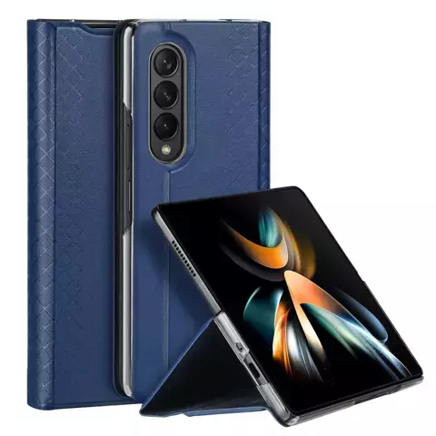 Dux Ducis Bril etui Samsung Galaxy Z Fold4 z klapką portfel podstawka niebieski