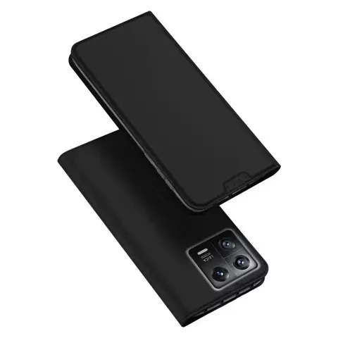 Dux Ducis Skin Pro etui Xiaomi 13 pokrowiec z klapką portfel na kartę podstawka czarne
