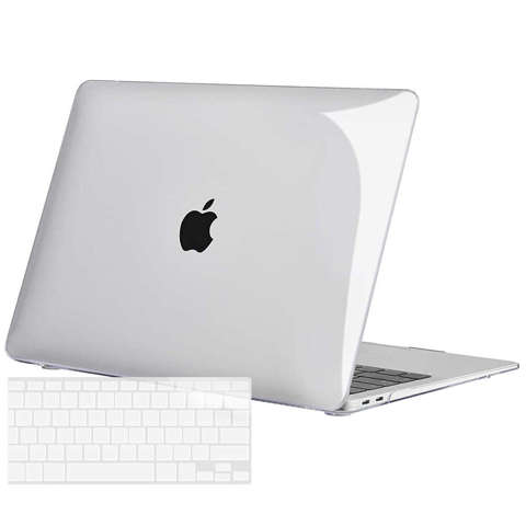 Etui Alogy Hard Case do Apple MacBook Air 13 M1 2021 Przezroczyste + Nakładka na klawiaturę