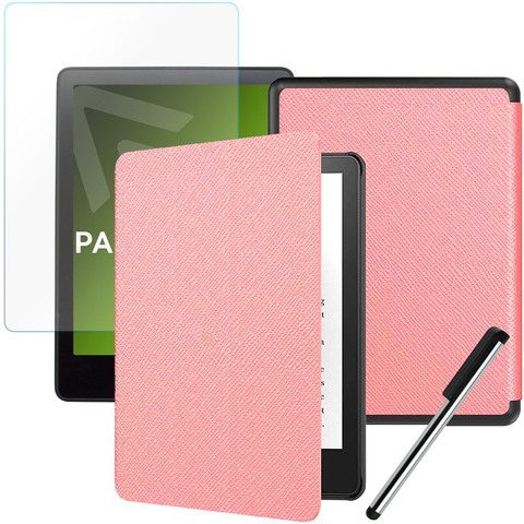 Etui Alogy Smart Case do Kindle Paperwhite 5/ V (11 gen.) Różowy + Folia + Rysik
