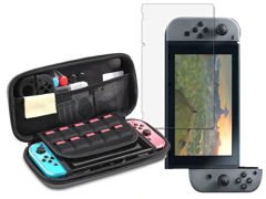 Etui Alogy Tough Pouch na Nintendo Switch czarne + Szkło