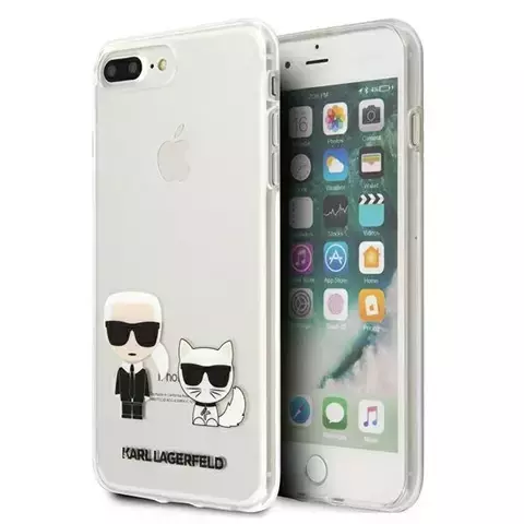 Etui Karl Lagerfeld KLHCI8LCKTR do iPhone 7/8 Plus hardcase Transparent Karl & Choupette