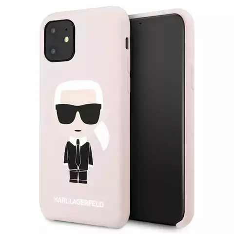 Etui Karl Lagerfeld KLHCN61SLFKPI do iPhone 11 6,1" / Xr hardcase Silicone Iconic
