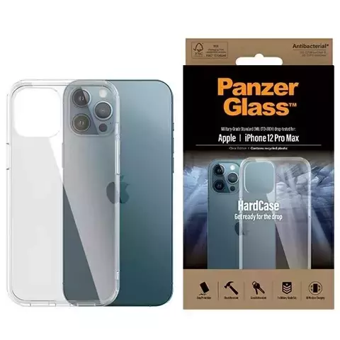 Etui PanzerGlass ClearCase do iPhone 12 Pro Max Antibacterial Military grade clear 0425