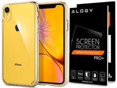 Etui Spigen Ultra Hybrid Apple iPhone Xr Crystal Clear +Szkło Alogy