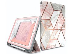 Etui Supcase Cosmo Full-body do Apple iPad 9.7 2018/2017 Marble Pink