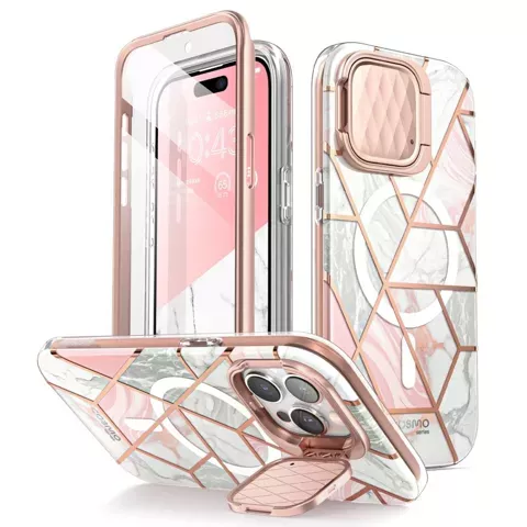 Etui Supcase Cosmo Mag MagSafe do Apple iPhone 15 Pro Marble