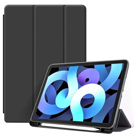 Etui do Apple iPad 10.2 9 gen 8/7 2021/2020/2019 Smart Pencil Case Alogy TPU obudowa na tablet z miejscem na rysik Czarne