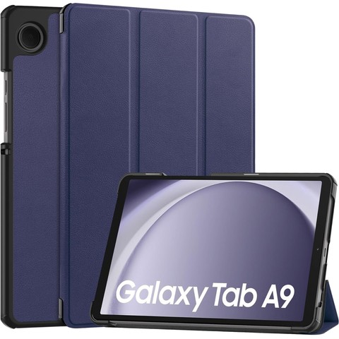 Etui do Samsung Galaxy Tab A9 2023 8.7" X110 / X115 obudowa na tablet Case Alogy Book Cover Granatowe + Szkło