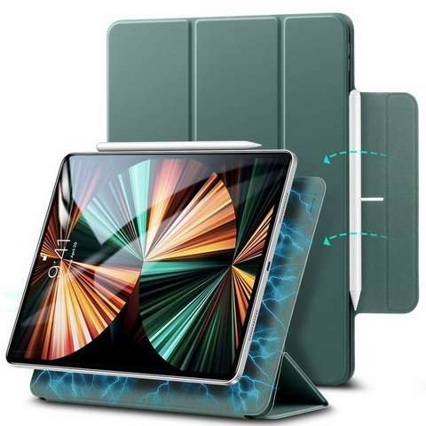 Etui magnetyczne ESR Rebound Pencil do iPad Pro 11 2020 / 2021 Forrest Green