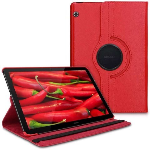Etui obrotowe Alogy 360 do Huawei MediaPad T5 10.1 Czerwone