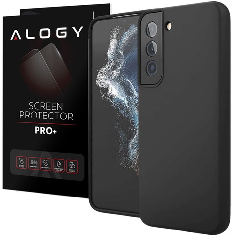 Etui ochronne do telefonu Alogy Thin Soft Case do Samsung Galaxy S22 Plus Czarne + Szkło